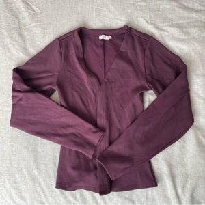 Nelly burgundy Long Sleeve Cardigan
